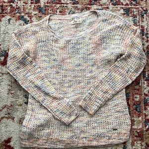 Colorful knit sweater